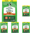 Greenies Pill Pockets for Dogs Large Size. Dog Treat Pouch for Capsule Medication. Cheese Flavor. 15.8 oz. Pouch (Pack of 5)