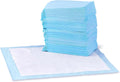 Amazon Basics Leak-Proof Dog and Puppy Potty Training Pee Pads with Quick-Dry 5-Layer Super Absorbent Design for Housebreaking. Regular Size 22x22. Blue & White. 150 Count