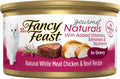 Purina Fancy Feast Gourmet Naturals Chicken and Beef (12 Pack) 3 oz | Crafted with real beef and chicken in gravy for exceptional taste with added vitamins and minerals for adult cats