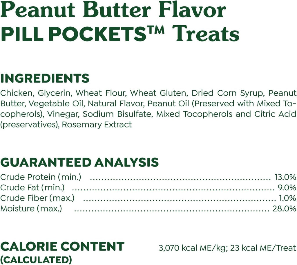 Greenies Pill Pockets Large Size Dog Treats. Peanut Butter. 7.9 oz. 6-Pack | Vet-recommended. capsule size. masks medicine odor. low calorie. stress- & mess-free. 7.9 oz pouches