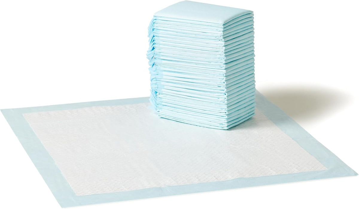 Amazon Basics Disposable Dog Training Pads with 5-Layer Leak-Proof Design. Quick-Dry Surface. Regular. 22 x 22 Inches. 30-Pack
