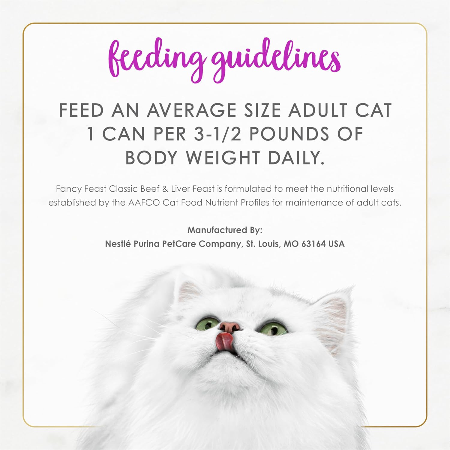 Purina Fancy Feast Tender Beef and Liver Feast Pate (24) Pack 3 oz | Grain Free. Crafted with real. high-quality ingredients for a smooth. savory recipe your cat will love