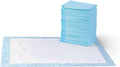 Amazon Basics Leak-Proof Dog and Puppy Potty Training Pee Pads with Quick-Dry 5-Layer Design. Housebreaking. Standard Absorbency. X-Large. 28 x 34 Inch. Blue & White. 60-Pack