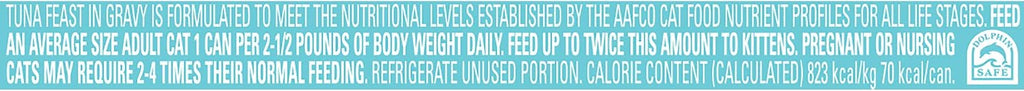 Fancy Feast Gourmet Wet Cat Food. Tuna Feast In Gravy. Grilled. 3 Ounce Single Can