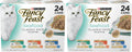 Fancy Feast Purina Seafood Classic Pate Collection Grain Free Wet Cat Food Variety Pack - (Pack of 48) 3 oz. Cans