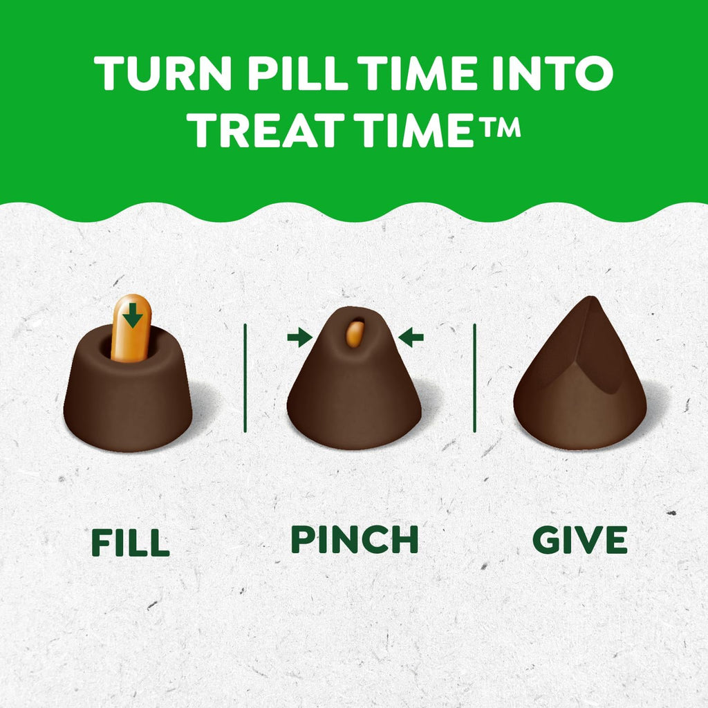 Greenies Pill Pockets Large Size Dog Treats. Hickory Smoke. 7.9 oz. 6-Pack | Vet-recommended. Capsule size. masks medicine odor. low calorie. stress- & mess-free. 7.9 oz pouches