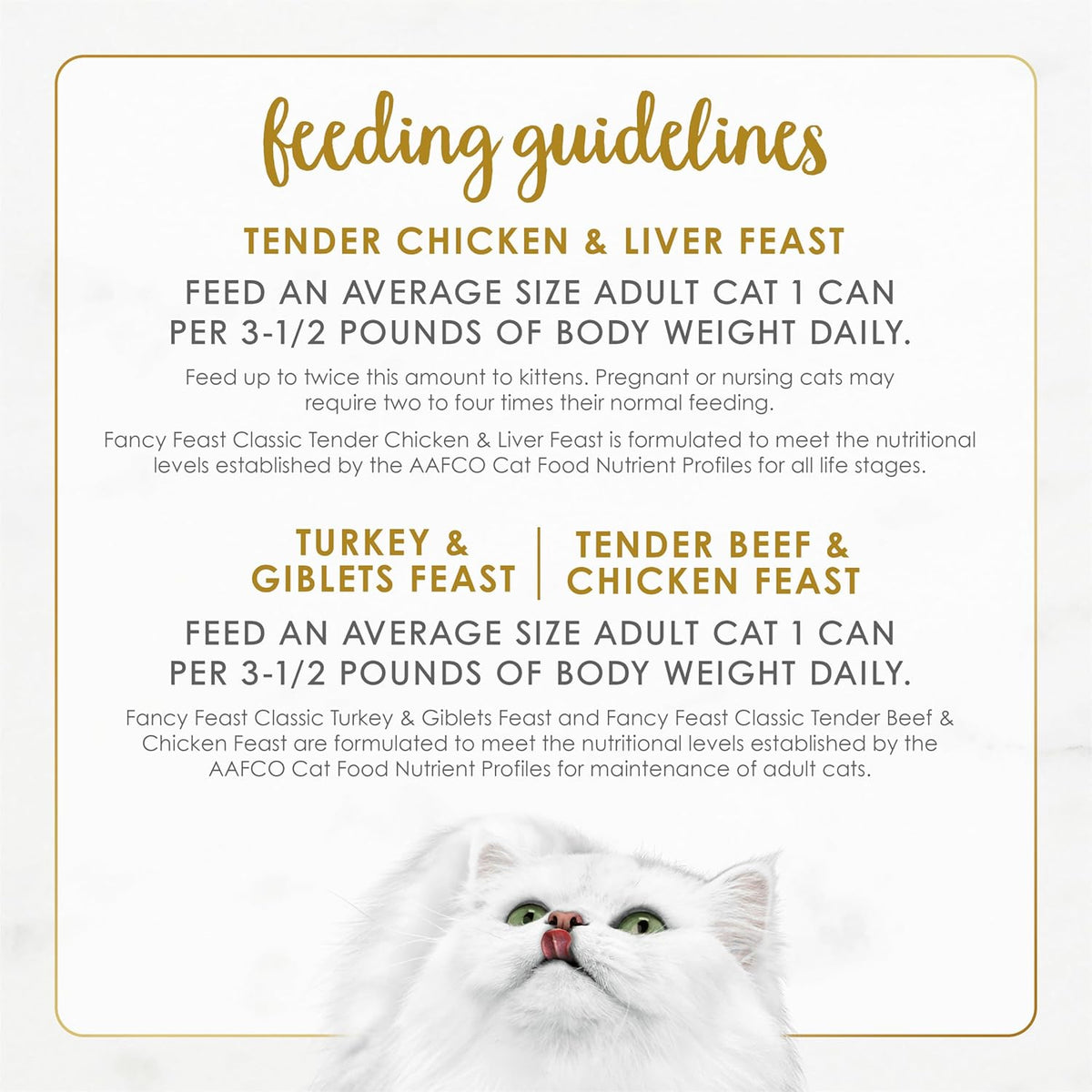 Fancy Feast Classic Pate Poultry & Beef Wet Cat Food. 3 oz Cans. 30-Pack | Variety Pack with recipes made with no artificial colors or preservatives. 100 percent complete and balanced