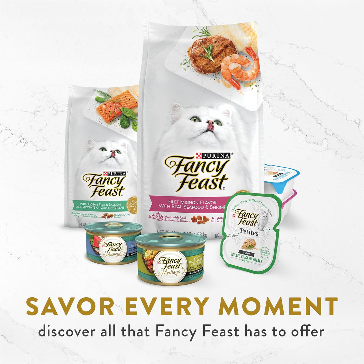 Purina Fancy Feast Creamy Senior Cat Food Topper (16 Pack) 1.4 oz | Easy to chew gourmet complement crafted with chicken and vegetables. Vitamin E and taurine for senior cats
