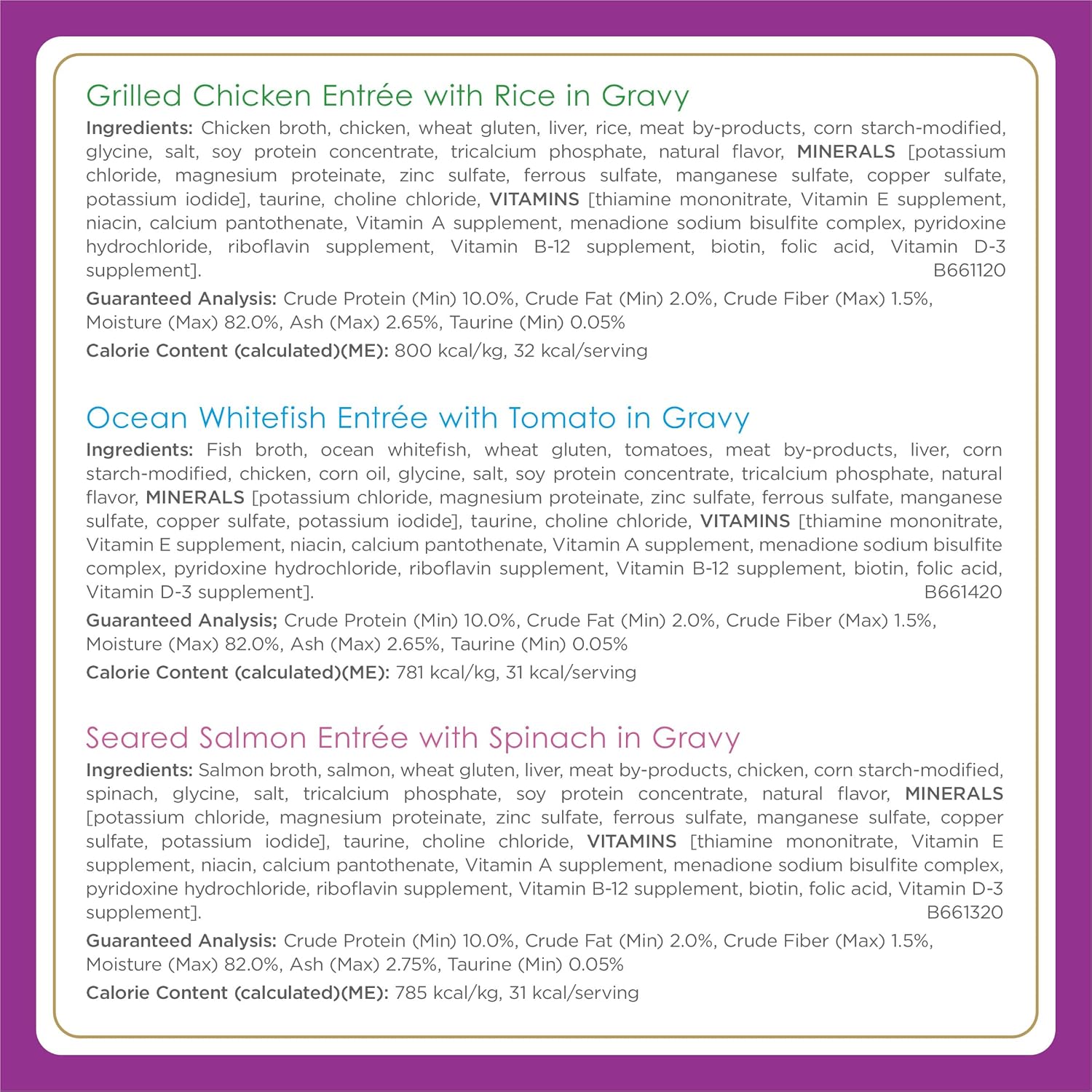 Fancy Feast Purina Gourmet Wet Cat Food Variety Pack.Petites Gravy Collection.Break-Apart tubs.48 Servings - 2.8 oz. Tubs.(Pack of 24)