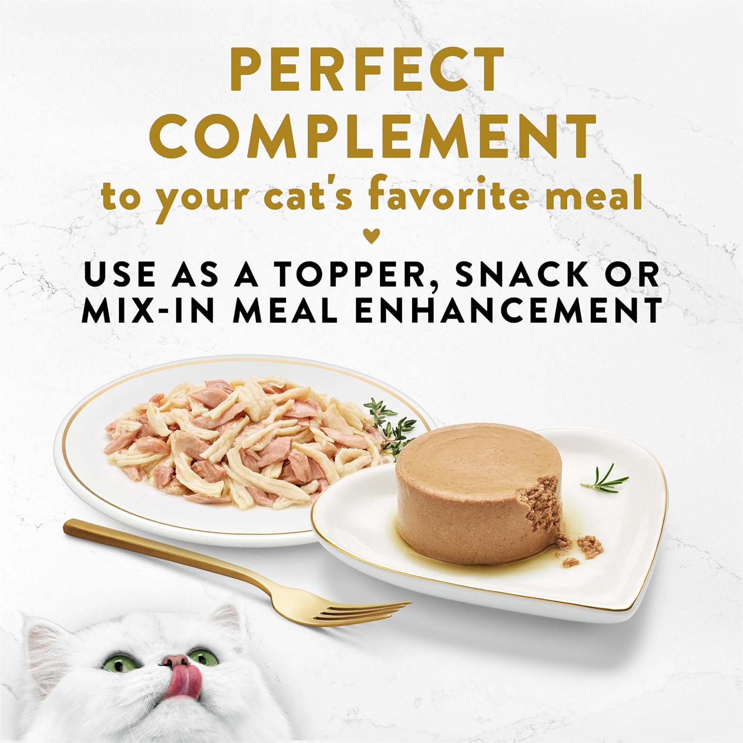 Fancy Feast Purina Appetizers Lickable Grain Free Wet Cat Food Topper White Meat Chicken and Flaked Tuna Appetizer - 1.1 oz. Trays.(Pack of 20)