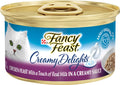 Purina Fancy Feast Pate Wet Cat Food. Creamy Delights Chicken Feast in a Creamy Sauce - (Pack of 24) 3 oz. Cans