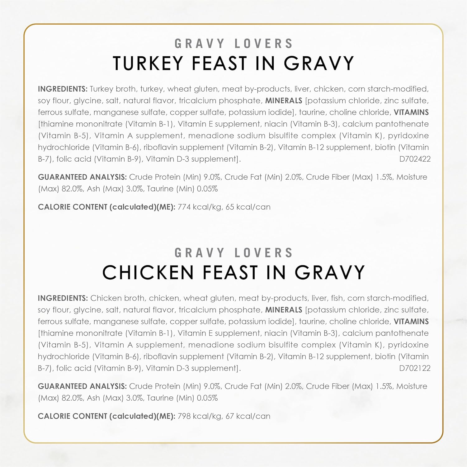 Purina Fancy Feast Gravy Lovers Wet Cat Food. 3 oz Cans. 30-Pack | Variety Pack with poultry and beef grilled gourmet recipes. made with no artificial colors or preservatives