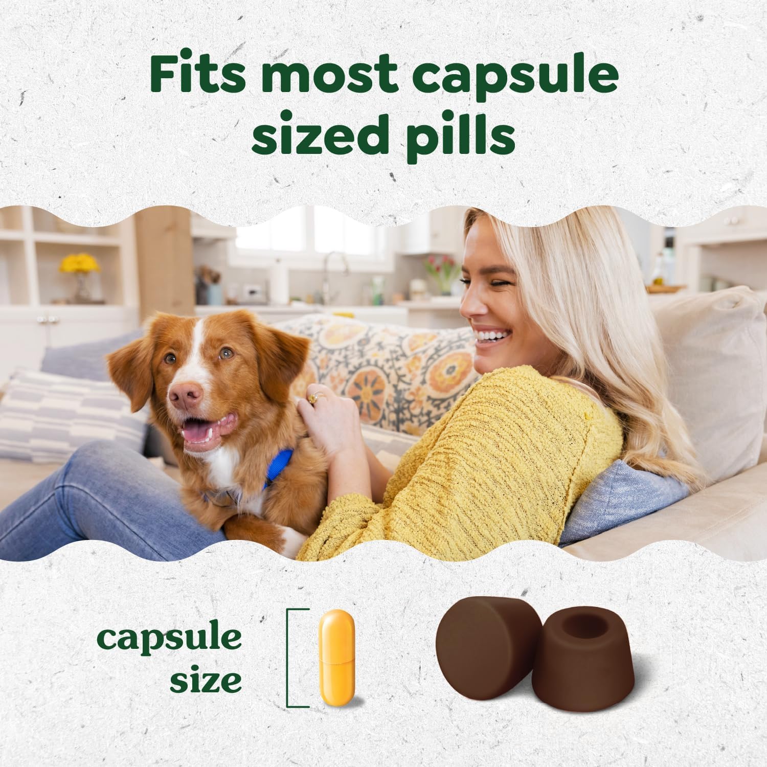 Greenies Pill Pockets Large Size Dog Treats. Hickory Smoke. 7.9 oz. 6-Pack | Vet-recommended. Capsule size. masks medicine odor. low calorie. stress- & mess-free. 7.9 oz pouches