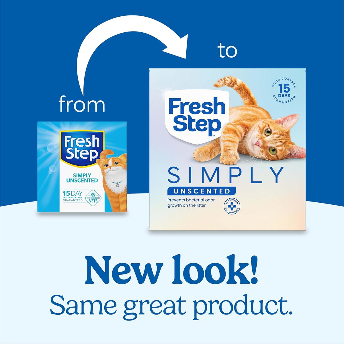 Fresh Step Simply Unscented Multi Cat Clumping Cat Litter. Low Dust. Odor Control with Activated Charcoal Tech. Compatible in Automatic Litter Boxes. 14 lb.