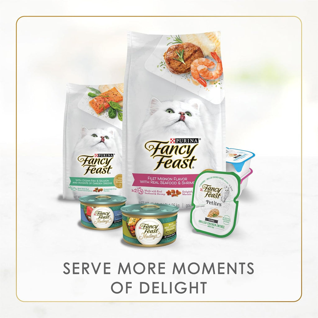 Purina Fancy Feast Senior 7 Year + Beef Feast Wet Cat Food (24) 3 oz Cans | Classic Pate. A smooth recipe specially made for cats age 7 and up. with No Artificial Colors or Preservatives