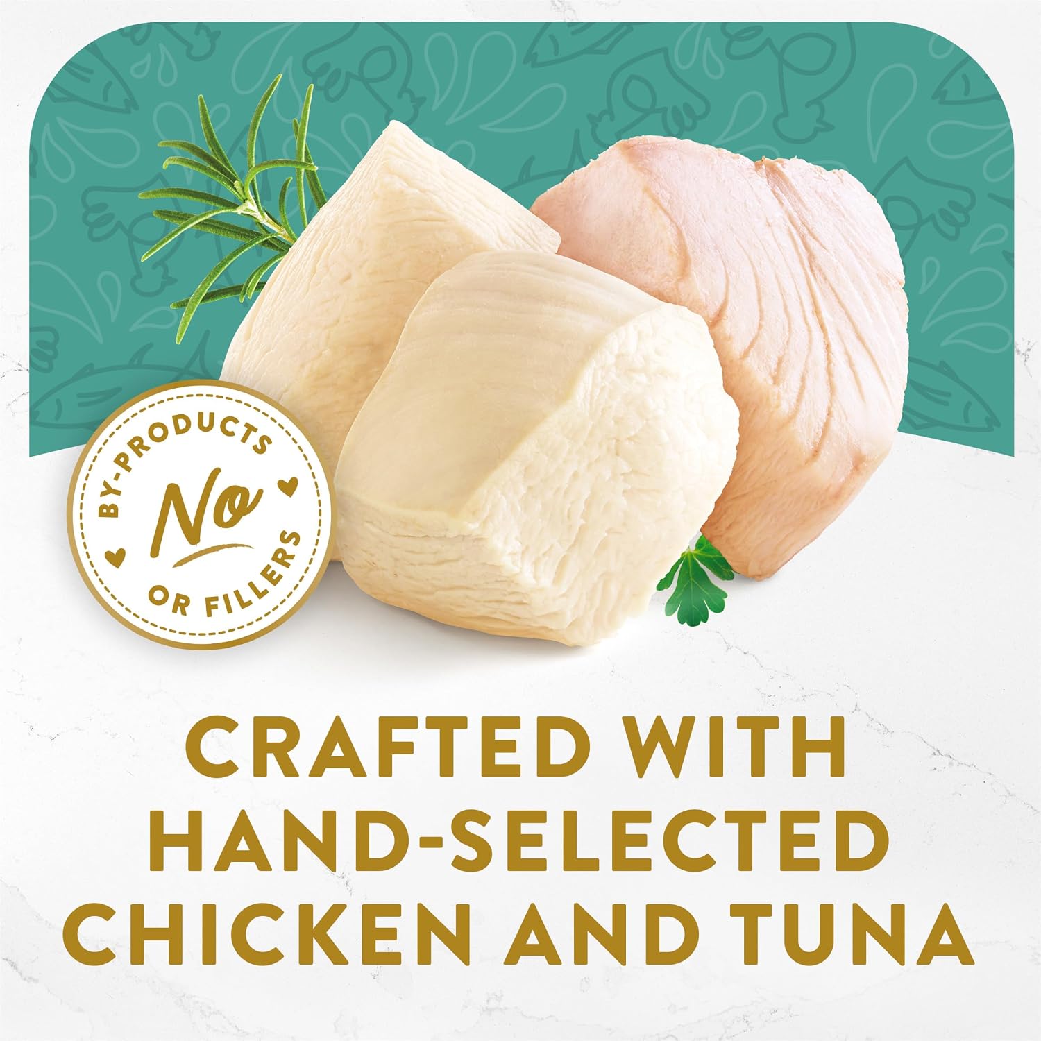 Fancy Feast Purina Appetizers Lickable Grain Free Wet Cat Food Topper White Meat Chicken and Flaked Tuna Appetizer - 1.1 oz. Trays.(Pack of 20)