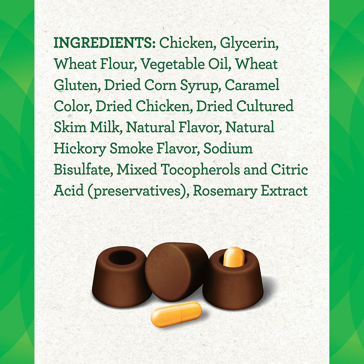 Greenies Pill Pockets for Dogs Large Size. Dog Treat Pouch for Capsule Medication. Hickory Smoke Flavor. 7.9 oz. Pouch (Pack of 6)